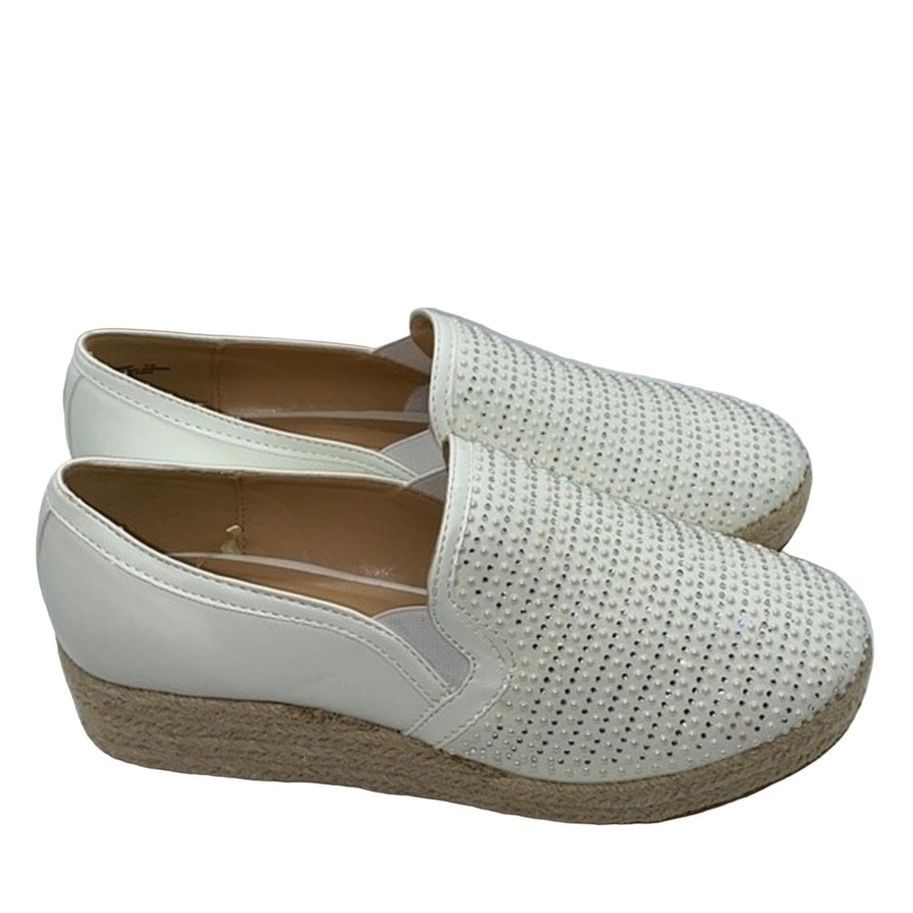 New Andiamo Rhinestone Platform Slip-Ons - Picture 2 of 5